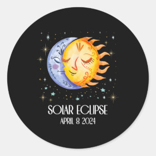 Adesivo Solar Eclipse 2024 Cute Solar Eclipse Kids Boys Gi