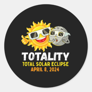 Adesivo Solar Eclipse 2024 Gles Engraçado Sun Moon Kids