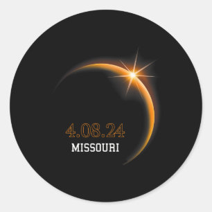 Adesivo Solar Eclipse 2024 Missouri Totality Primavera 4.0