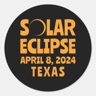 Adesivo Solar Eclipse 2024 Texas