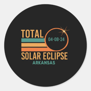 Adesivo Solar Eclipse Arkansas, 8 de abril de 2024 Totalid