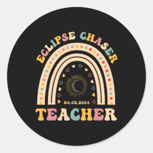 Adesivo Solar Eclipse Chaser 2024 de abril 8 Professor