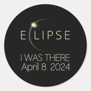 Adesivo Solar Eclipse I Estava Lá Em 8 De Abril De 2024 To