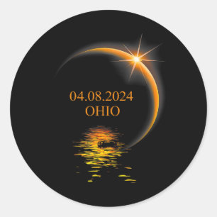 Adesivo Solar Eclipse Ohio Usa Totalidade 1