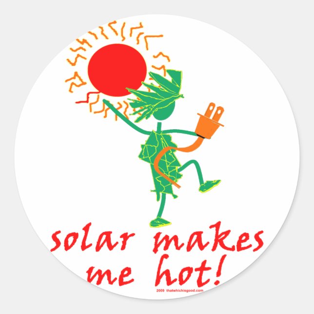 Adesivo Solar Me Faz Quente! (Frente)