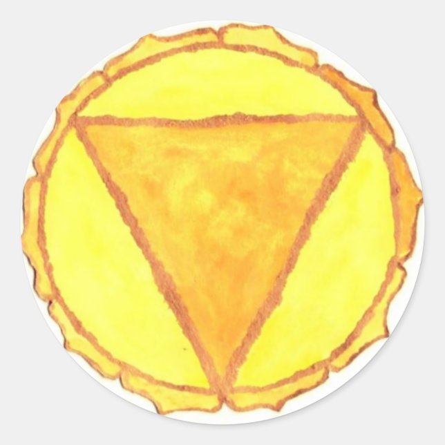 Adesivo Solar Plexus Chakra Sticker (Frente)