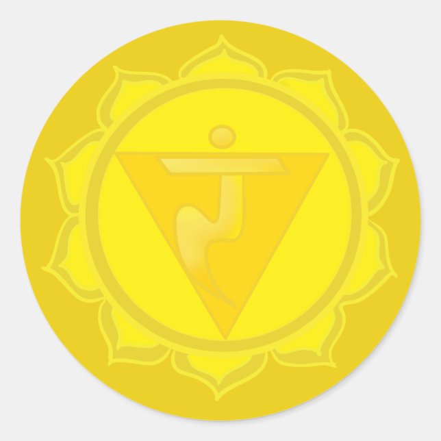 Adesivo Solar Plexus Chakra Sticker (Frente)