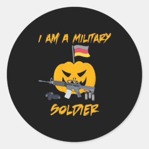 Adesivo Soldado Militar Halloween