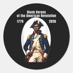 Adesivo Soldado Patriota Afro-Americano da Guerra Revoluci