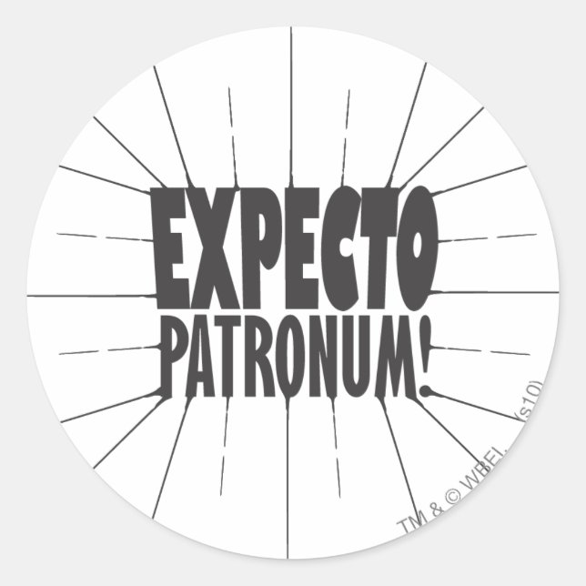 Adesivo Soletra Harry PotterEspera Patronum! (Frente)