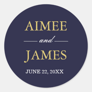 Adesivo Sólido dos azuis marinhos do selo do envelope do