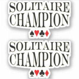 Adesivo Solitaire Champion Vinyl