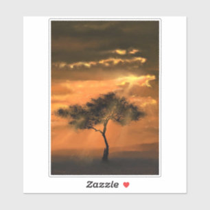 Adesivo Solitário Tree Sunbeams - Coleção de Artes de D