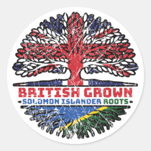 Adesivo Solomon Islands Solomon Islander British Tree