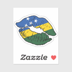 Adesivo Solomon Islands Solomon Islander Lipstick Love