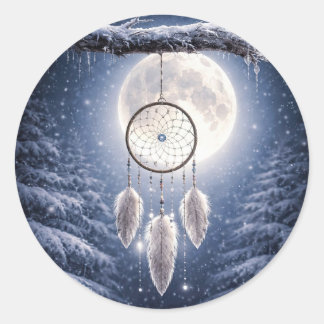Adesivo Solstício de Inverno Yule Dreamcatcher de Neve Bon