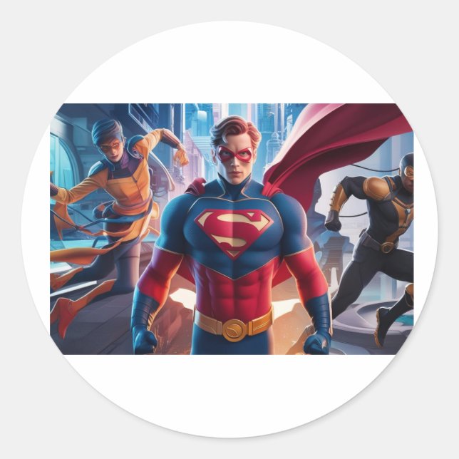 Adesivo Solte Seu Super Herói Interior! 💥 #SuperHero #Pow (Frente)