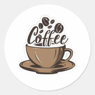 Adesivo solteiro de café