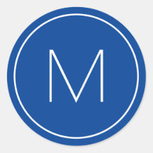 Solteiro de Letra Moderna Minimalista Azul - Letra