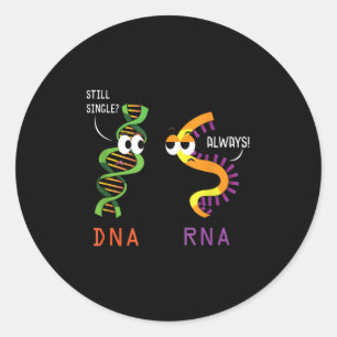 Adesivo Solteiro Dna Sempre Faz Ciência Engraçada Biologia