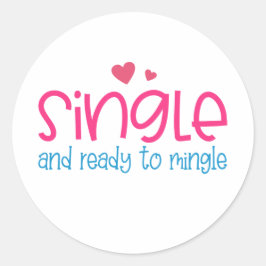 Adesivo Solteiro e Namorados pronto para unir | Vinheta