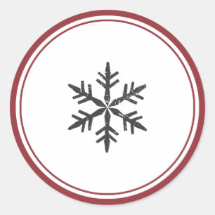 Adesivo Solteiro Elegante Snowflake Sticker
