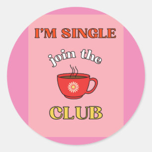 Adesivo Solteiro me juntar ao clube