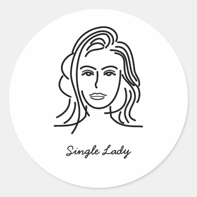 Adesivo Solteiro Stickers (Frente)