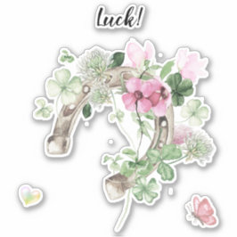 Adesivo Solução de ferradura e flores