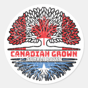 Adesivo Somália Somali Canada Tree Roots Flag