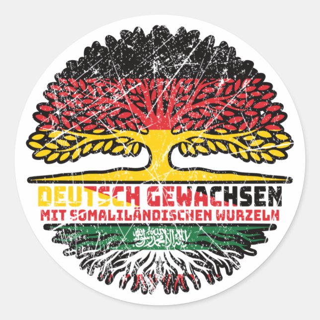 Adesivo Somaliland Somaliländisch Deutsch Deutschland Baum (Frente)