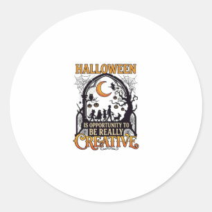 Adesivo Sombra Criativa de Crianças de Halloween Lua Cresc