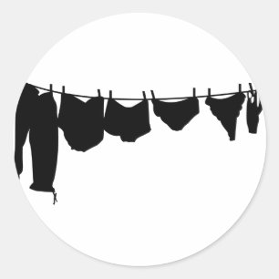 Adesivo Sombra de varal de roupa
