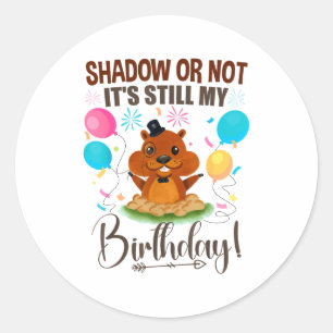 Adesivo Sombra ou não ainda é meu aniversário Dia da Marmo