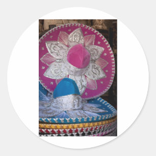 Adesivo Sombreros azuis e cor-de-rosa