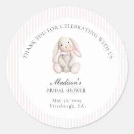 Adesivo Some Bunny Sweet Pink Baby Shower 