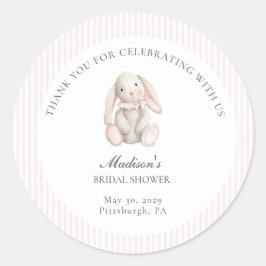 Adesivo Some Bunny Sweet Pink Baby Shower 