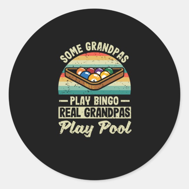 Adesivo Some grandfathers play bingo pool billiards (Frente)