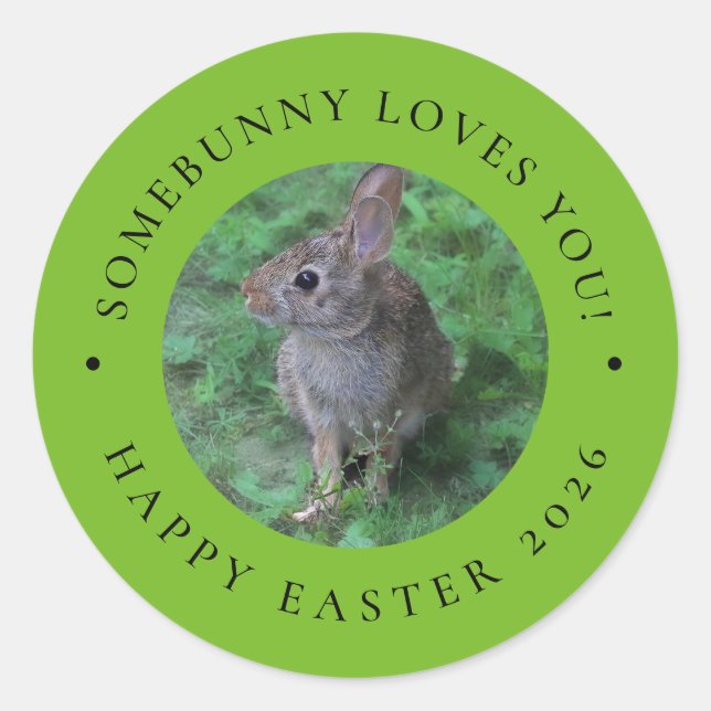 Adesivo SomeBunny Loves You Valentine's Day Easter Sticker (Frente)