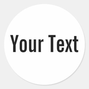 Adesivo SOMENTE branco da COR + seu texto