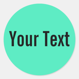 Adesivo SOMENTE hortelã da COR   + seu texto