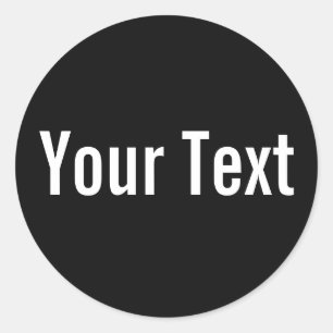 Adesivo SOMENTE preto da COR   + seu texto