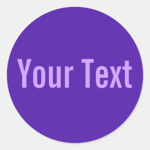 Adesivo SOMENTE violeta da COR   + seu texto
