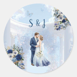 Adesivo Something Blue Wedding Favor Sticker