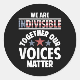 Adesivo Somos Indivisiveis Nossas Vozes