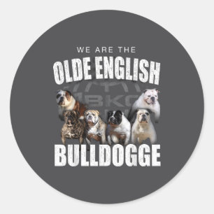 Adesivo Somos Olde English Bulldogge Amante de Cão Engraça