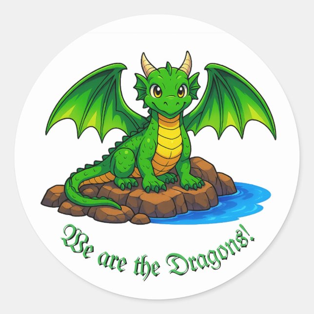 Adesivo Somos os Dragões (Frente)