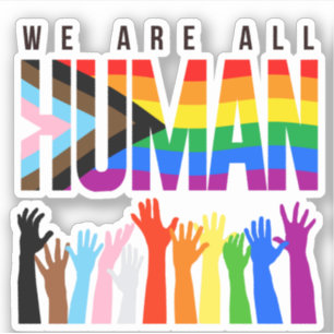 Adesivo Somos todos humanos