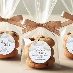 Adesivo Sonhador Céu Enviado Chá de fraldas Azul