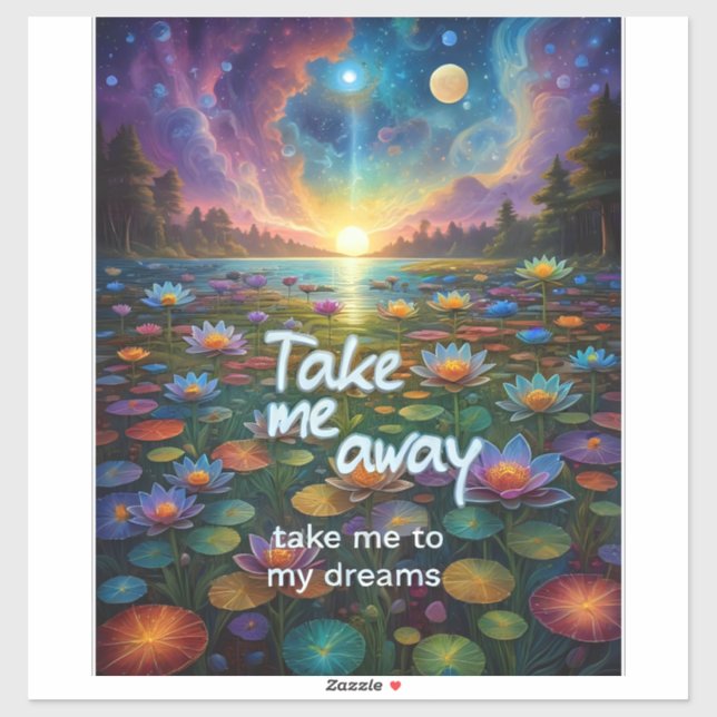 Adesivo Sonhe Longe (Folha)